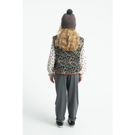 【piupiuchick】 TROUSERS GREY WITH BLACK STRIPES（サイズ4Y～14Y)