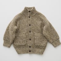 （予約販売）【eLfinFolk】  Nep Yarn Knit Cardigan(ブラウン/Womanサイズ）