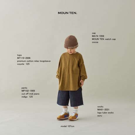【MOUN TEN.】 watch cap　(brown）