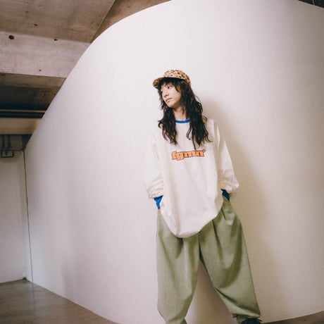 【minnano×frankygrow】 GRAPHIC RINGER L/S TEE (サイズ0、1、2、3）