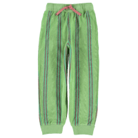 【piupiuchick】 JOGGING PANTS GREEN WITH DOUBLE STRIPES（サイズ4Y～10Y）