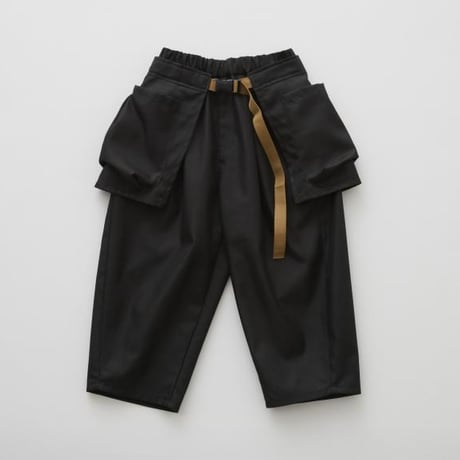 【eLfinFolk】 Iridescent Gabardine Barrel Pants with Waist Belt Bag(サイズ110・125・140）