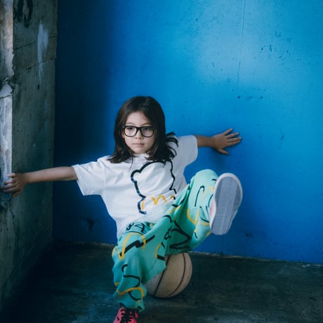 【minnano×frankygrow】 ALL-OVER PATTERN SWEAT PANTS (サイズ0、1、2、3）