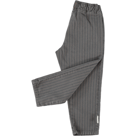 【piupiuchick】 TROUSERS GREY WITH BLACK STRIPES（サイズ4Y～14Y)