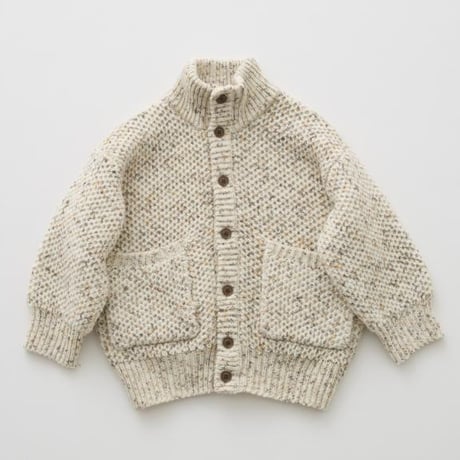 （予約販売）【eLfinFolk】  Nep Yarn Knit Cardigan(アイボリー/Womanサイズ）