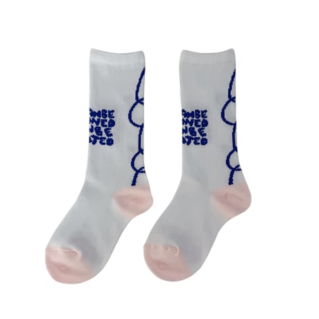 【franky grow】CONVEY THE WORDS SOCKS (WHITE)