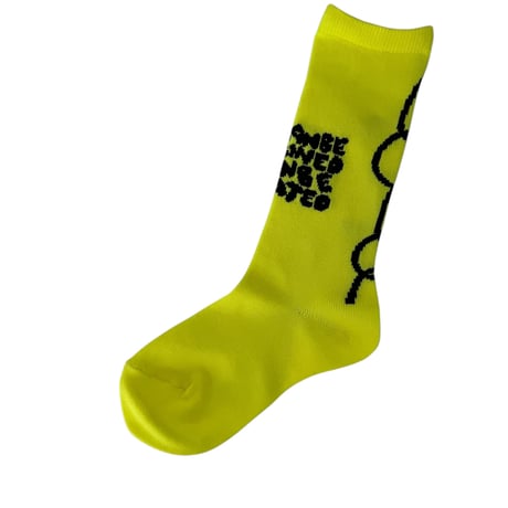 【franky grow】CONVEY THE WORDS SOCKS (YELLOW)