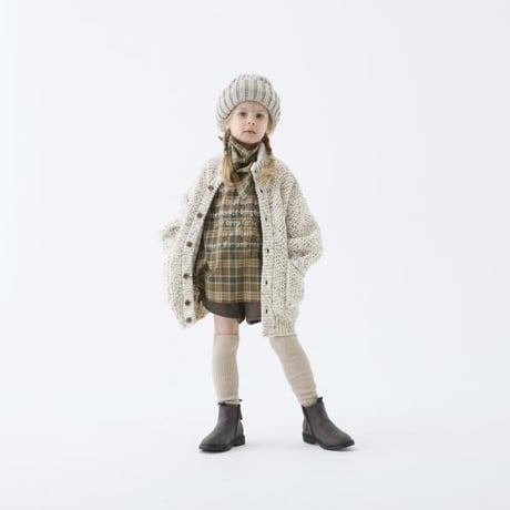 （予約販売）【eLfinFolk】  Nep Yarn Knit Cardigan(アイボリー/Womanサイズ）