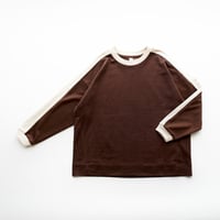 【MOUN TEN.】　bicolor shoulder longsleeve　(サイズ110・125・140）