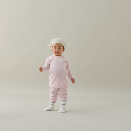 【MOUN TEN.】 zigzag rib leggings(for baby)(サイズ65-80・80-95）
