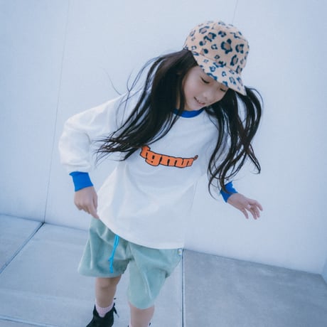 【minnano×frankygrow】 GRAPHIC RINGER L/S TEE (サイズ0、1、2、3）