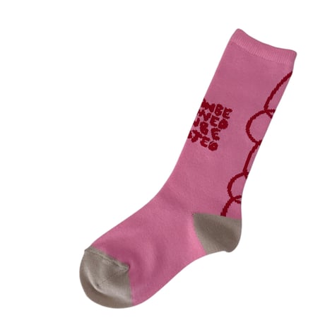 【franky grow】CONVEY THE WORDS SOCKS (PINK)