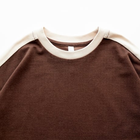 【MOUN TEN.】　bicolor shoulder longsleeve　(サイズ110・125・140）