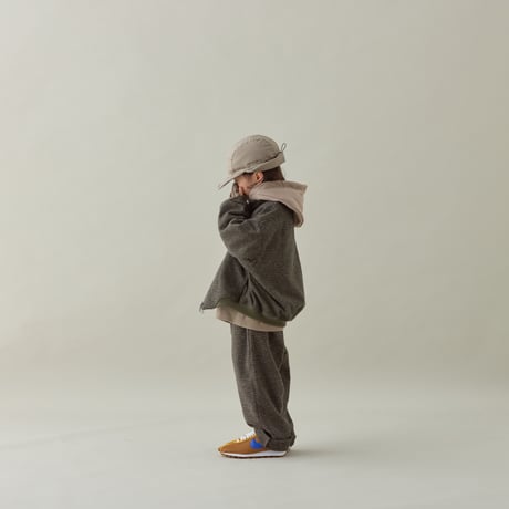 【MOUN TEN.】　cotton tweed zip blouson　(サイズ125・140）