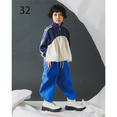 【nunuforme】ハーフジッププルオーバー（サイズM、L、XL)