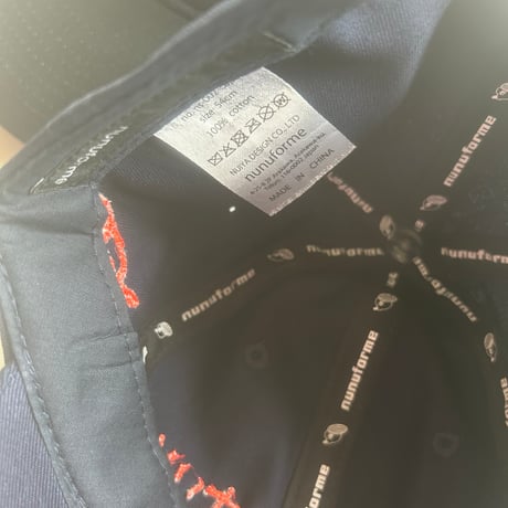 【nunuforme】  ぬぬふぉるむ cap （navy）
