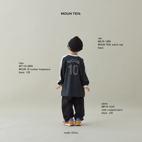 【MOUN TEN.】 watch cap　(black）
