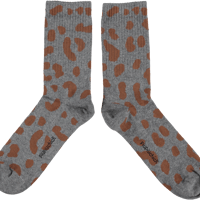 【piupiuchick】 SOCKS GREY WITH ANIMAL PRINT