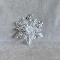 オーナメント クリア  ポインセチア
