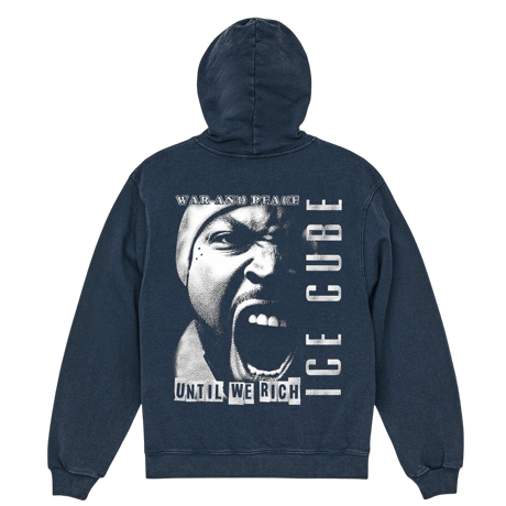 【30着限定発売】"ICE CUBE" Rap ZIP Hoodie / Fade Navy