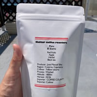 Peru, El Zorro, Yellow n Red caturra, Washed, 150g of whole beans