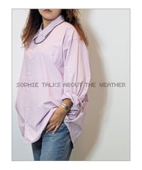 【 SOPHIE TALKS ABOUT THE WEATHER 】OVER SIZE SHIRT / LILAC