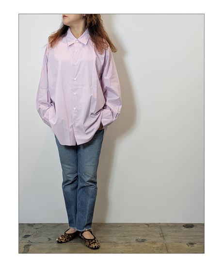 【 SOPHIE TALKS ABOUT THE WEATHER 】OVER SIZE SHIRT / LILAC