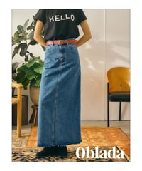 【 OBLADA “BUDDY DENIM SKIRT” / BLUE 】 オブラダ “バディデニムスカート” / ブルー
