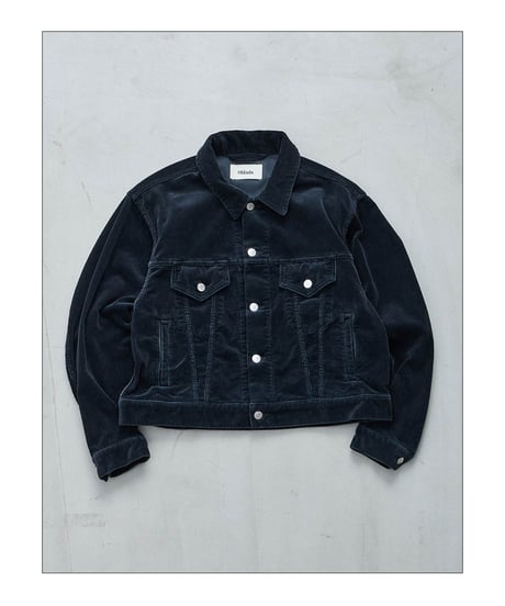 【 OBLADA “MARGARET JACKET CORDUROY” / BLACK 】 オブラダ “マーガレットジャケットコーデュロイ” / ブラック