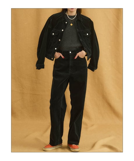 【 OBLADA “MARGARET JACKET CORDUROY” / BLACK 】 オブラダ “マーガレットジャケットコーデュロイ” / ブラック