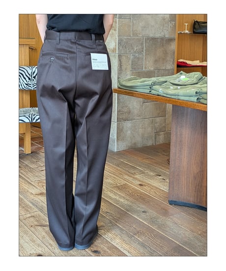 【 OBLADA “STEADY PANTS” /  BROWN 】 オブラダ “ステディパンツ” / ブラウン
