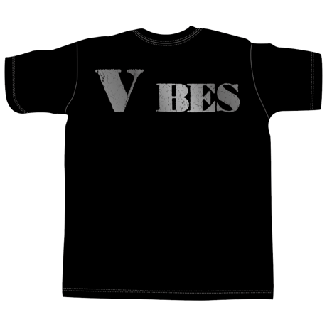 VIBES I-Tシャツ  SILVERプリント