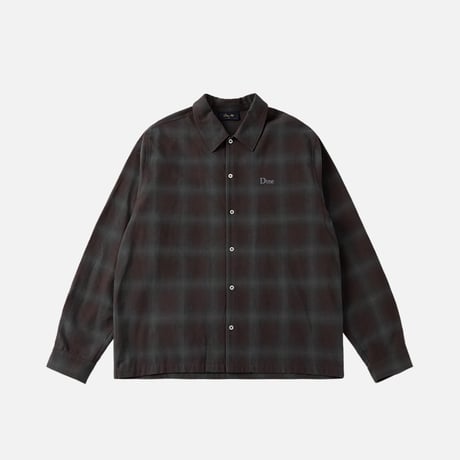 DIME PREMIUM FLANNEL SHIRT BORDEAUX