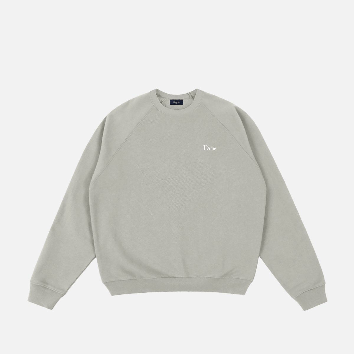 DIME CLASSIC SMALL LOGO CREWNECK IRON | CANOLA