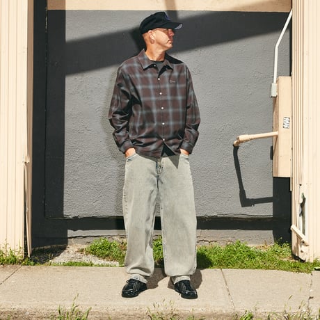 DIME PREMIUM FLANNEL SHIRT BORDEAUX