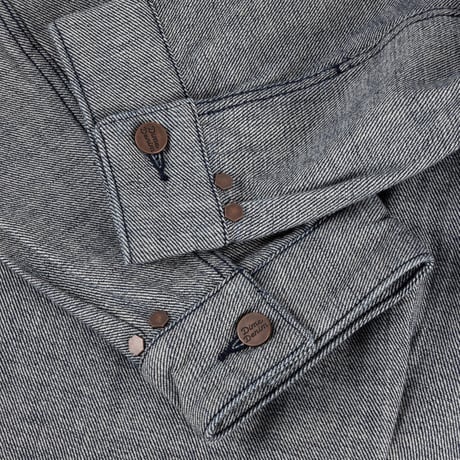DIME PLEATED DENIM JACKET REVERSED INDIGO