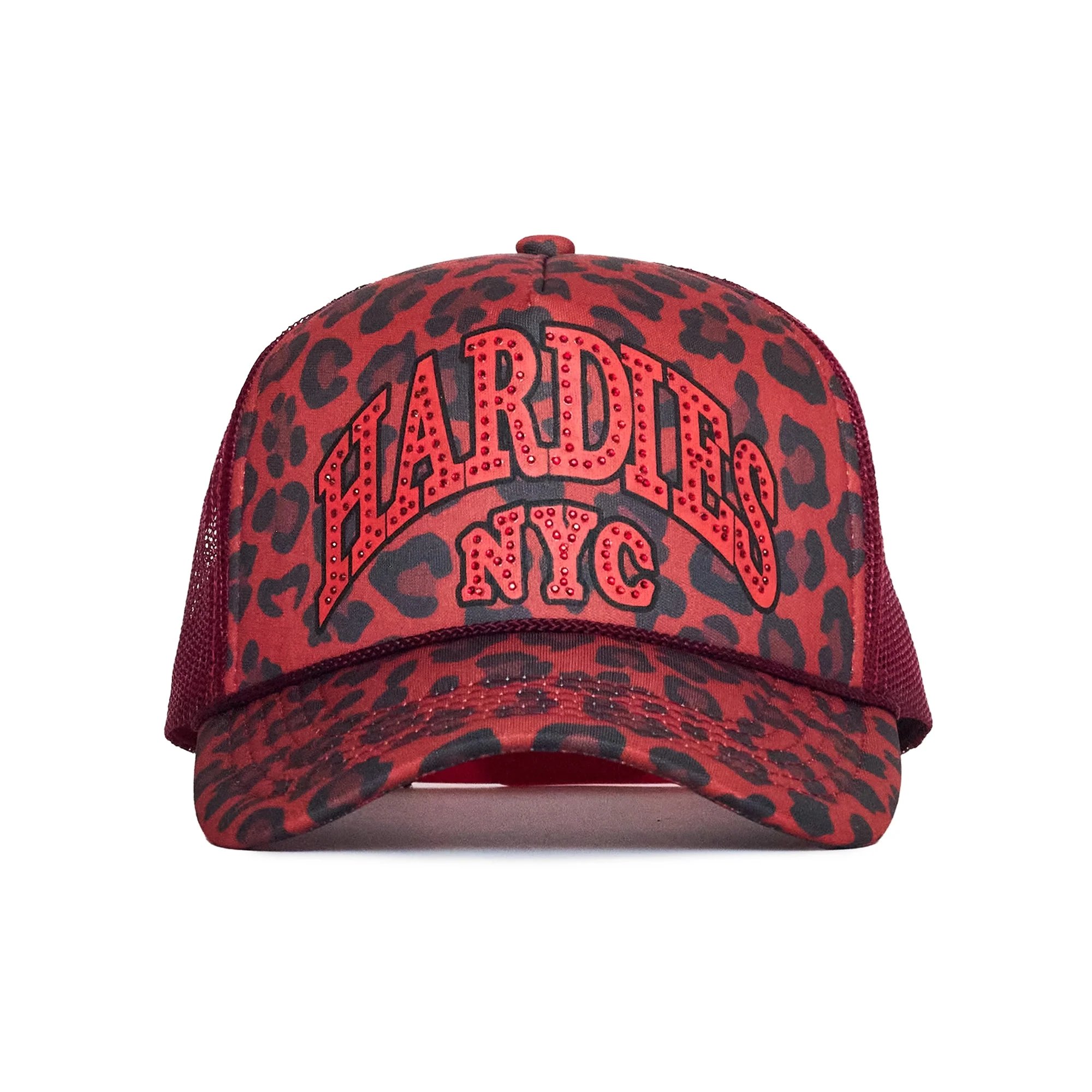 HARDIES NYC RHINESTONE PRE CURVE TRUCKER HAT RE