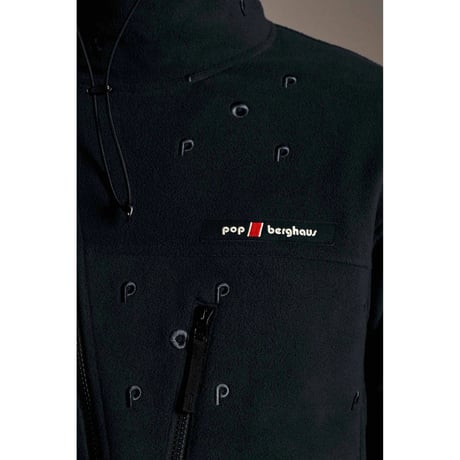 POP TRADING COMPANY BERGHAUS LHOSTE FULLZIP FLEECE JACKET BLACK
