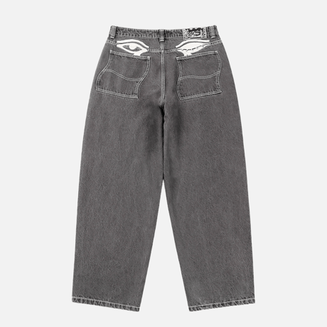 DIME BAGGY WINK DENIM PANTS FADED BLACK