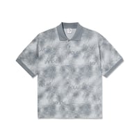 POLAR SKATE CO. SCRIBBLE SURF POLO SHIRT SILVER