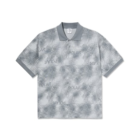 POLAR SKATE CO. SCRIBBLE SURF POLO SHIRT SILVER