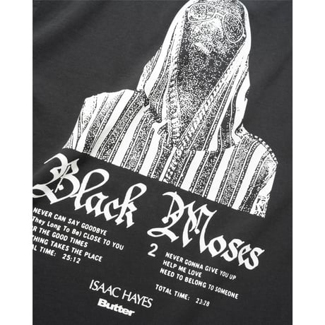 BUTTER GOODS BLACK MOSES TEE WASHED BLACK