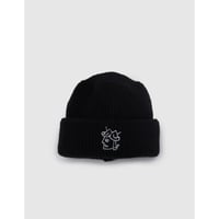 VICTORIA QUEENHEAD CUFF BEANIE BLACK