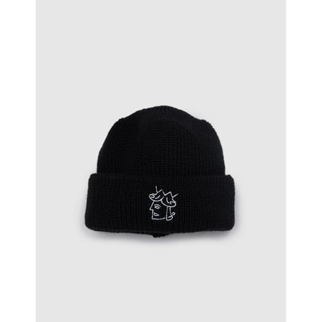 VICTORIA QUEENHEAD CUFF BEANIE BLACK