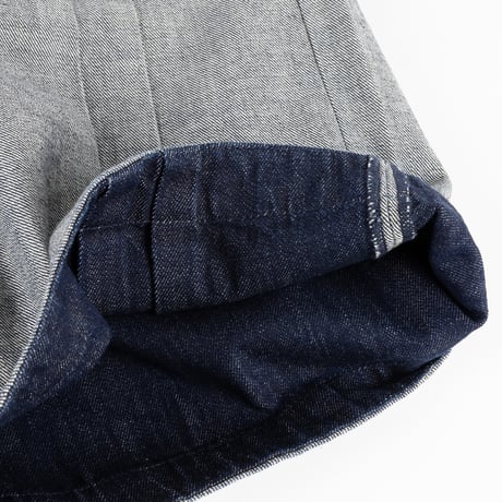 DIME PLEATED BAGGY DENIM SHORTS REVERSED INDIGO