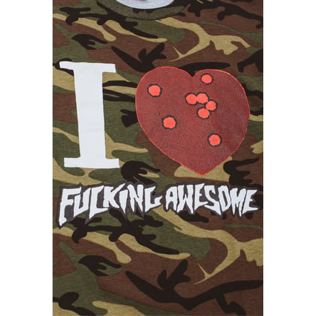 FUCKING AWESOME I HEART FA TEE CAMO