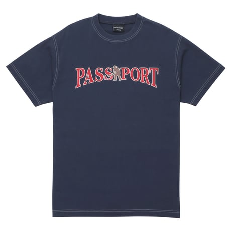 PASS~PORT OFFICIAL CONTRAST TEE WASHED NAVY