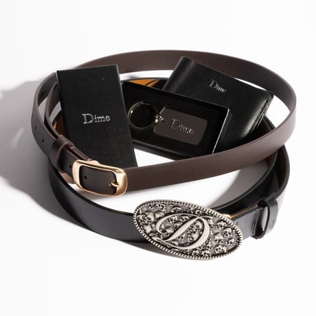 DIME SKULL LEATHER BELT