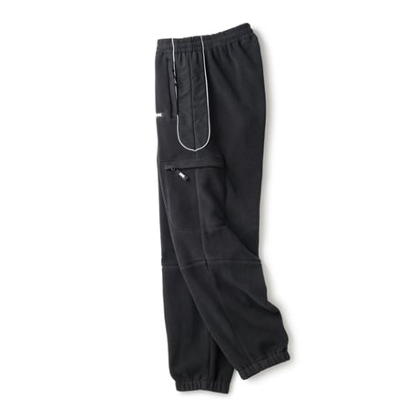 FTC POLARTEC® REFLECTIVE PIPING FLEECE PANT BLACK