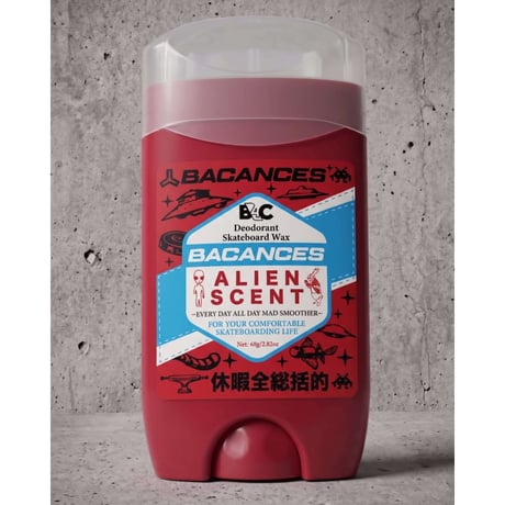 BACANCES BC DEODORAND SKATEBOARD WAX [ALIEN SCENT]